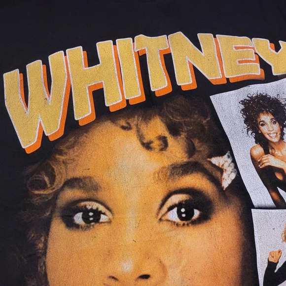 WHIT NIT INC WHITNEY HOUSTON Women's Graphic Concert Cotton T-shirt Size Large - Picture 6 of 12